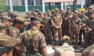 Bombeiros treinam militares do Exército para combater queimadas no Amazonas