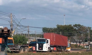 Em Manaus, obras no Distrito causam congestionamento quilométrico nessa terça-feira