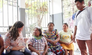 Famílias de imigrantes indígenas recebem serviços de saúde em Manaus 
