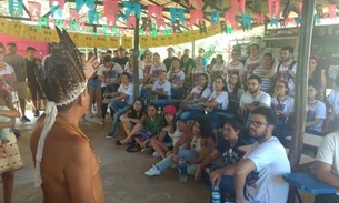 Alunos do curso de Medicina da Nilton Lins trocam experiência em saúde  com indígenas