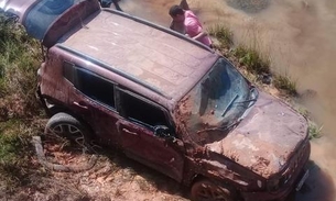 Presidente do Sinteam fica ferida após carro despencar de ponte na BR-319 no Amazonas