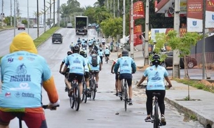 No ‘Dia Mundial Sem Carro’, mais de 200 ciclistas participam de passeio em Manaus
