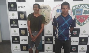  Dupla é detida suspeita de furtar sacas de farinha em feira de Manaus