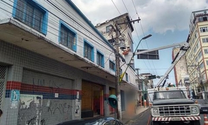 Em Manaus, operação identifica ‘gato’ de energia em prédio comercial no Centro