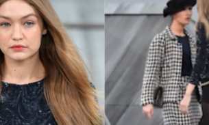 Vídeo: Comediante francesa invade desfile da Chanel e é retirada por Gigi Hadid