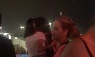 Vídeo mostra Bruna Marquezine e Gian Luca na maior pegação no Rock in Rio