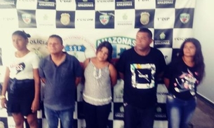 Cinco são presos roubando passageiros na porta de ônibus no Centro de Manaus