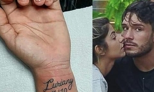 Fã tatua nome do casal Hariany e Lucas após 4 dias de namoro em 'A Fazenda'