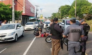 Em Manaus, homem fica ferido em acidente grave na av. Pedro Teixeira