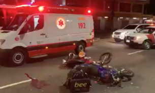 Colisão entre motocicletas deixa dois feridos em avenida de Manaus