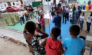 Nova academia ao ar livre é inaugurada na zona Leste de Manaus