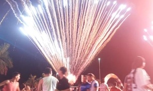 Vídeo: Queima de fogos e parabéns marcam aniversário de Manaus 