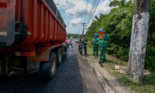 Avenida de acesso ao aeroporto recebe pavimentação nova