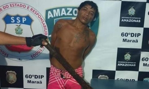 'Jason do Amazonas' é preso por ameaçar cortar frequentadores de praça no Amazonas