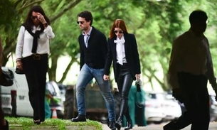 Marina Ruy Barbosa e mais famosos chegam para velório do piloto Tuka Rocha