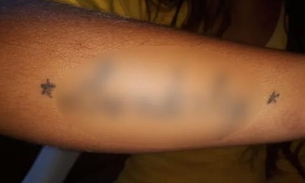 No Amazonas, menina de 13 anos foi obrigada a fazer tatuagem com nome do pai que a estuprava