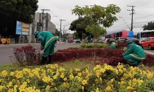 Ações de paisagismo e manutenções em jardins são intensificadas em Manaus 