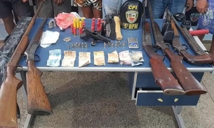 Com arsenal de armas, grupo é preso após confronto no Amazonas