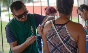 Dia 'D' de vacinação contra o sarampo tem mobilização no centro histórico de Manaus 
