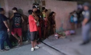 Encapuzados matam homem a tiros no meio da rua em Manaus