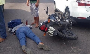 Ultrapassagem perigosa termina com dois feridos em avenida de Manaus