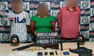 Trio é preso com armas, drogas e dinheiro em Manaus