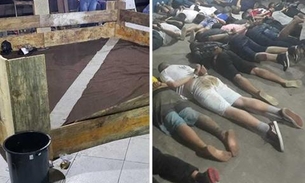 Veja momento em que polícia chega em rinha de cães e encontra animais torturados