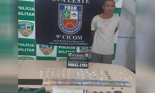 Homem é preso suspeito de traficar drogas e tentar subornar policiais em Manaus 