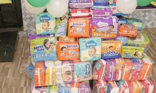 Amor ao próximo: abrigo em Manaus recebe doação de 400 fraldas descartáveis