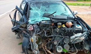 Três pessoas ficam feridas em acidente na BR-174