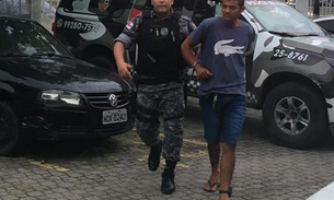 Suspeito de balear homem é preso enquanto desfilava armado por ruas em Manaus