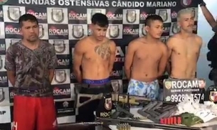 Com máscaras, grupo é preso enquanto se preparava para atacar facção rival em Manaus 