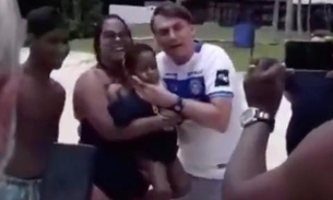 Em vídeo, Bolsonaro chama criança de petista e a força a tirar foto com ele na Bahia