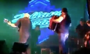 Vídeo mostra momento em que cantor sertanejo tem parada cardíaca em show