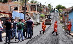 Em Manaus, bairro Tancredo Neves recebe obras de recapeamento de vias 