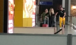 Em meio a namoro polêmico com sobrinha de ex, Hulk e Camila deixam o Brasil juntos