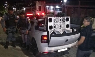 Dono de paredão de som é multado durante operação contra poluição sonora em Manaus 