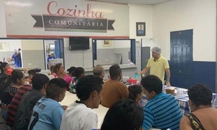 Usuários de Cozinha Comunitária em Manaus participam de ‘Oficina de Panificação’