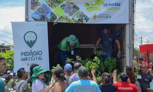 Zona Norte de Manaus ganha mudas de árvores do 'Pedágio Ambiental'