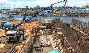 Estação de tratamento de esgoto já tem 25% da obra concluída em Manaus