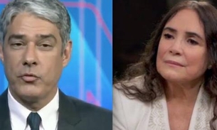 Bonner praticamente 'demite' Regina Duarte ao vivo no Jornal Nacional; assista