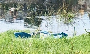 Enrolado em lona, corpo de jovem é desovado às margens de igarapé em Manaus