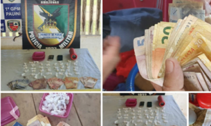 No Amazonas, polícia prende suspeitos com drogas e dinheiro
