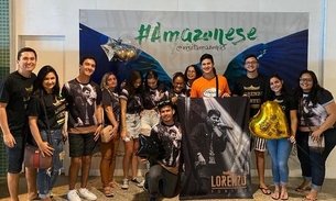 Lorenzo Fortes recebe surpresa de fãs no aeroporto de Manaus