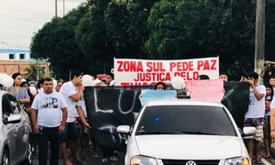 Após morte de jovens em tiroteio, populares fazem manifestação em Manaus