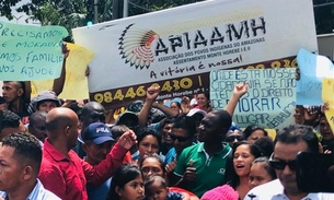 Moradores do Monte Horebe fazem manifestação após ameaça de reintegração de posse 