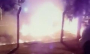 Vídeo mostra carro de sertanejo Henrique em chamas após grave acidente