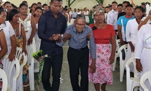 Aos 100 anos, Indígena se casa no interior do Amazonas