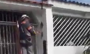 Deputado denuncia vídeo de funcionário da Amazonas Energia destruindo muro de casa
