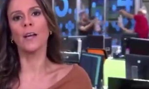 Funcionários da Globo fazem guerra de álcool em gel durante jornal ao vivo